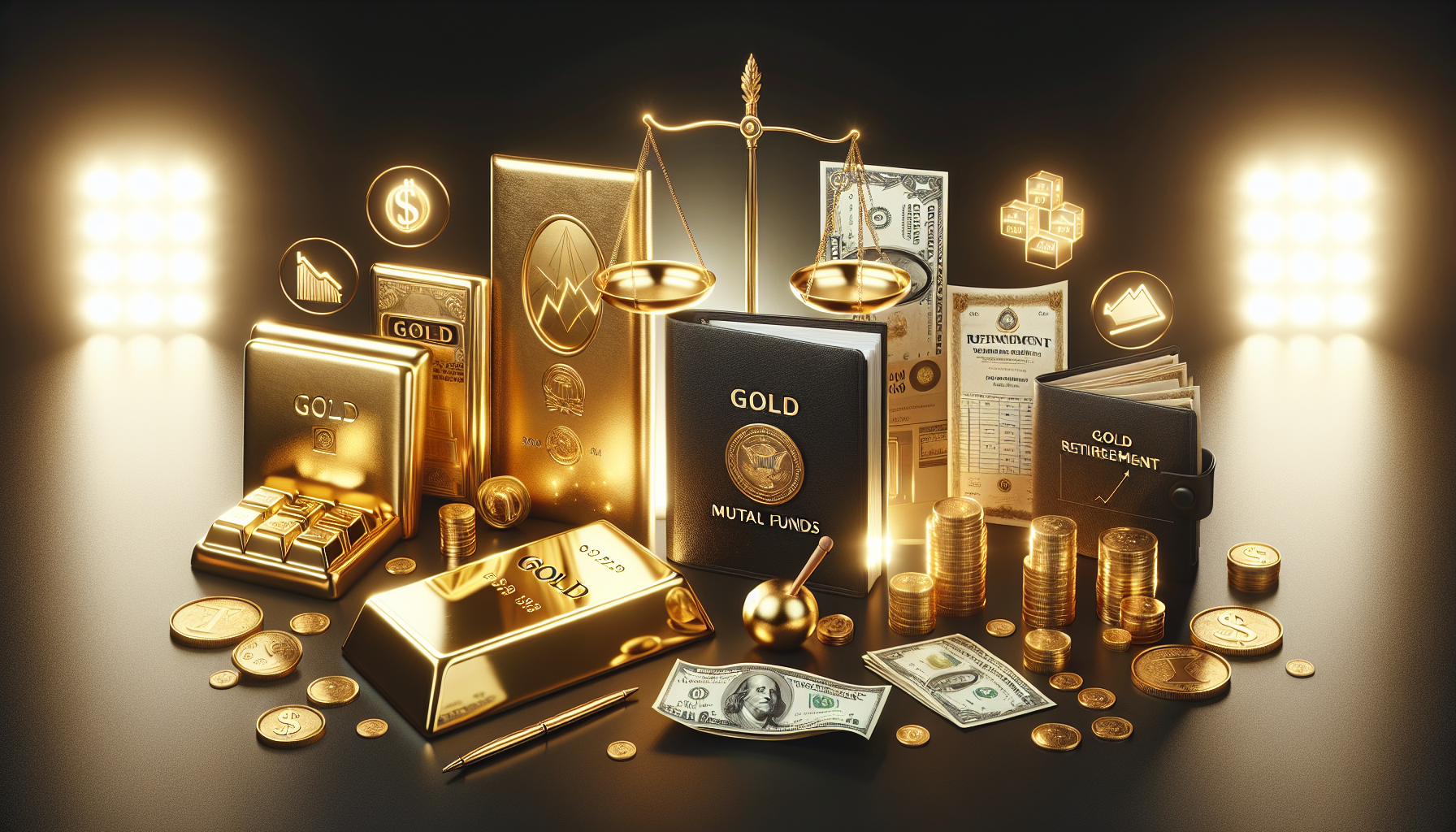 Different gold investment options with pros and cons