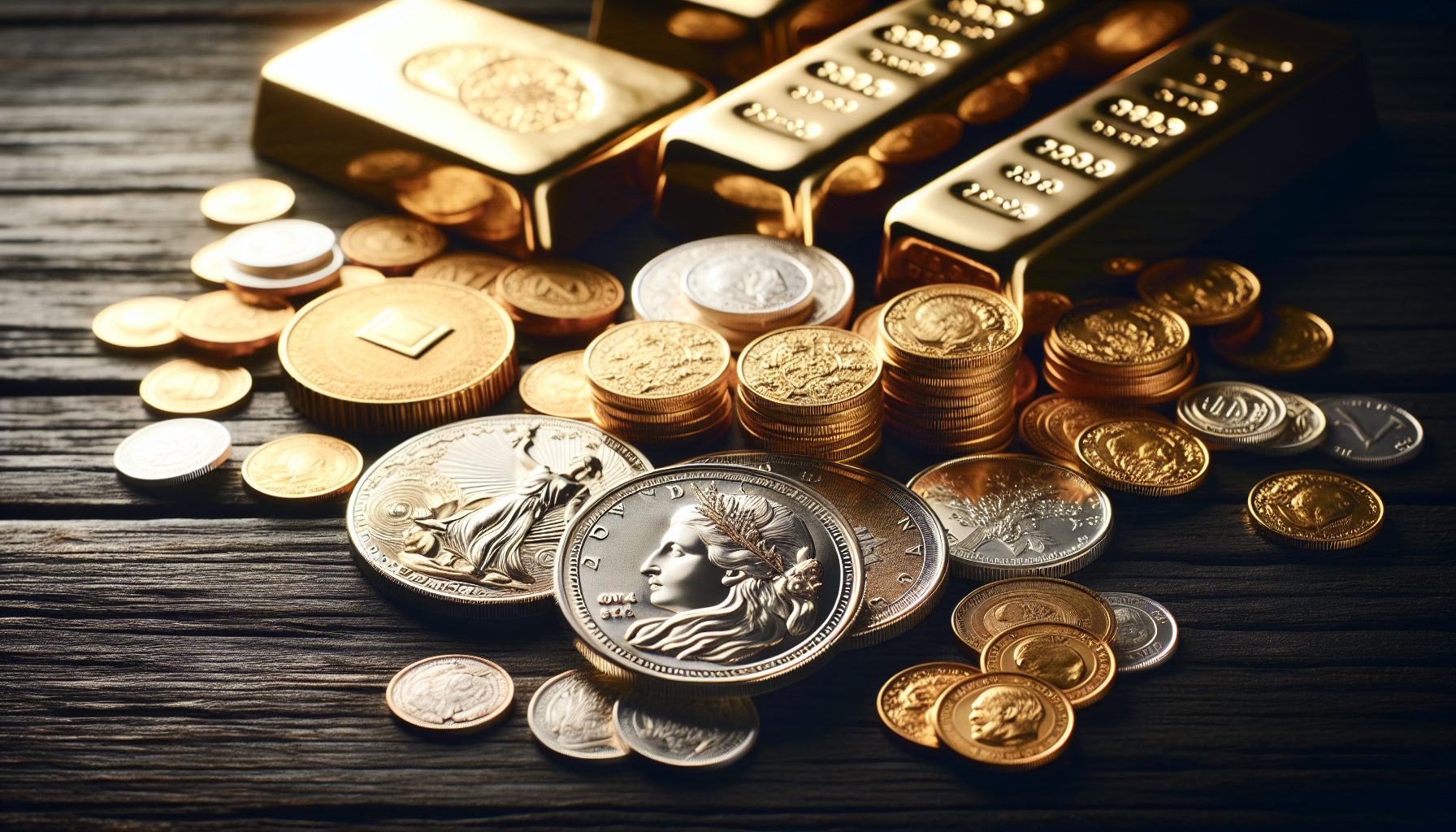 Gold and Silver Coins and Bars available at Kitco Metals