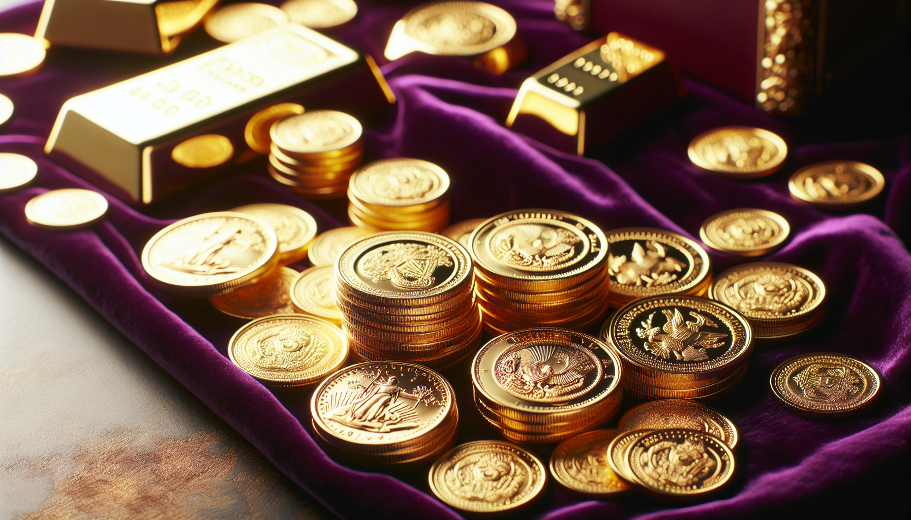 Gold coins and bars offered by Bullion Exchanges